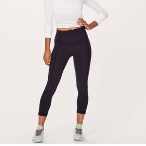 LULULEMON “all the right places crop II” legging, 23 inches in Navy